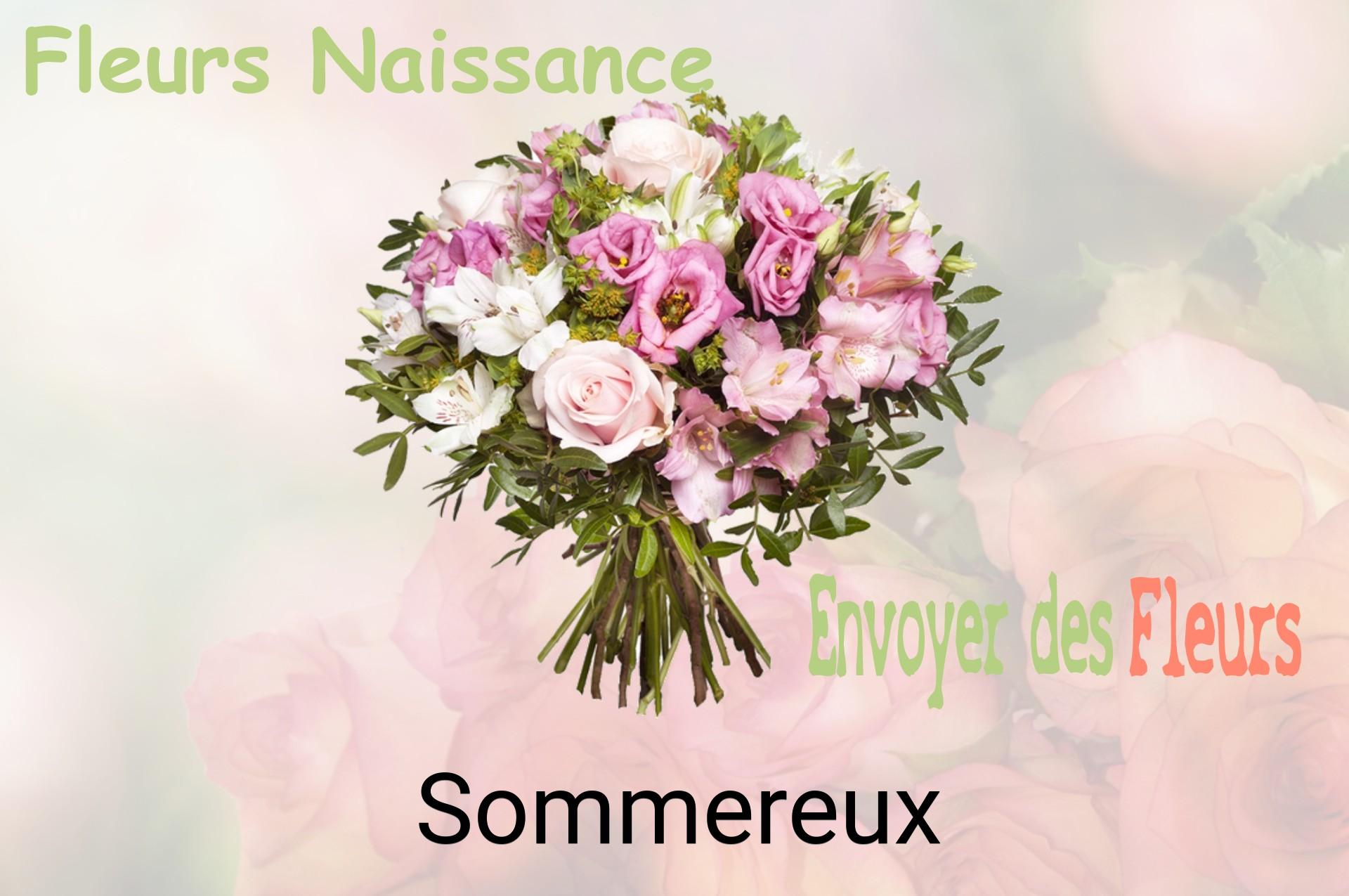 Bouquet de fleurs de naissance livré à Sommereux